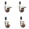 Service Caster 3.5 Inch 316SS High Temp Glass Filled Nylon 1-1/4 Inch Stem Caster Brake, 2PK SS316TTLEX20S3514-GFNSHT-2-S-2-114 - alternate 1
